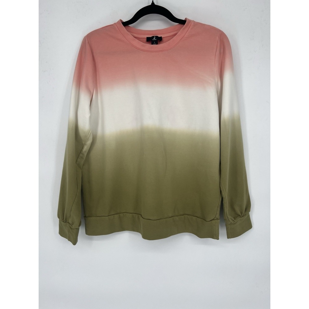 J Jason Wu French‎ Terry Dip Dye Pullover Sweatshirt - Olive  Size S